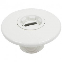 Norm nozzle for concrete pools made of white ABS with UV treatment.