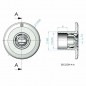 Boquilla Norm para piscina de hormigón fabricada en ABS blanco con tratamiento UV.