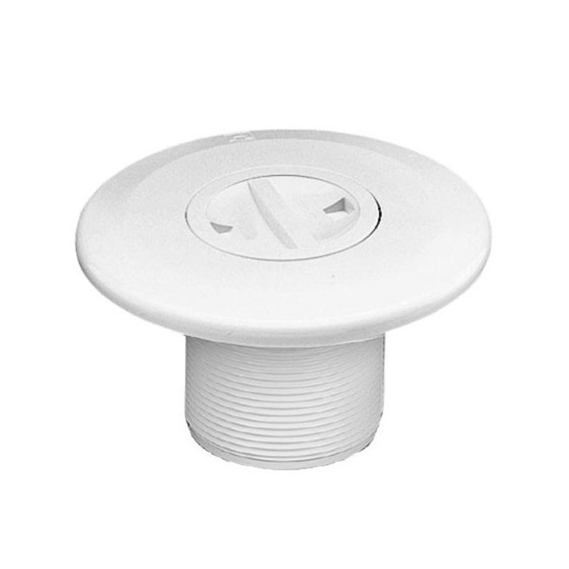 Bocchetta di aspirazione con filettatura esterna da 2'' e Ø interno da 50 mm per piscine in cemento.	