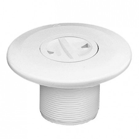 Bocchetta di aspirazione con filettatura esterna da 2" e diametro interno da 50 mm per piscine in cemento.
