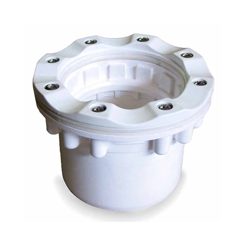 Bocchetta di aspirazione per canale di troppo pieno con rivestimento.