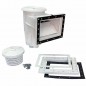 Skimmer de piscina de 15 litros | Entrada padrão | Tampa quadrada | Para piscinas pré-fabricadas e de revestimento