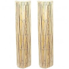 CAÑIZO natürlicher geteilter GARTEN 1,2 x 10 m, nützlich zum Verbergen, Abgrenzen oder Schattieren.