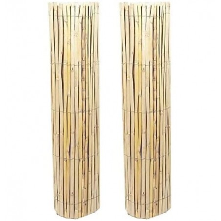 Pannello di recinzione in canne spesse di bambù naturale 3m x 1m