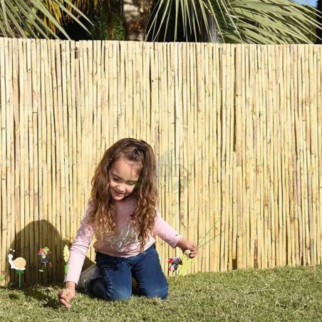 1.5 x 10 Meter Split Cane Fencing | Natural Split Cane Fencing | Split Cane Fence | Half-Cane Fencing