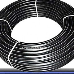 Tuberia agua potable 40mm 10 bar 100m | Tuberia 40 mm PE100 Alimentaria alta densidad | Tuberia Polietileno banda azul AENOR