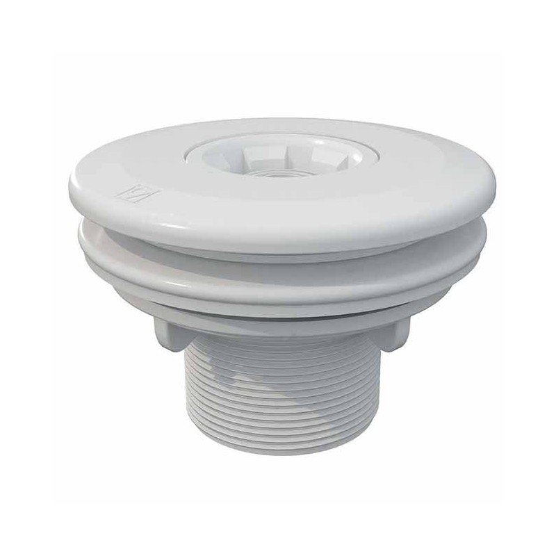 Ugello di scarico filettato multiflusso per piscine con rivestimento