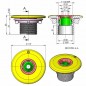 Boquilla de impulsión Multiflow con rosca exterior de 2" e interior encolar Ø 50 mm.