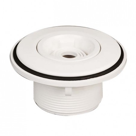 Mehrstrom-Auslassdüse mit 2" Außengewinde und 1½" Innengewinde.