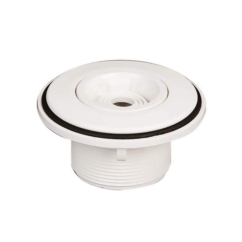 Mehrstrom-Auslassdüse mit 2" Außengewinde und 1½" Innengewinde.