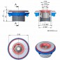 Bico de Descarga Multifluxo | Rosca Externa de 2" | Rosca Interna de 1 1/2" | Branco | Piscina Bico de Descarga Multifluxo | Rosca Externa de 2" | Rosca Interna de 1 1/2" | Branco | Piscina