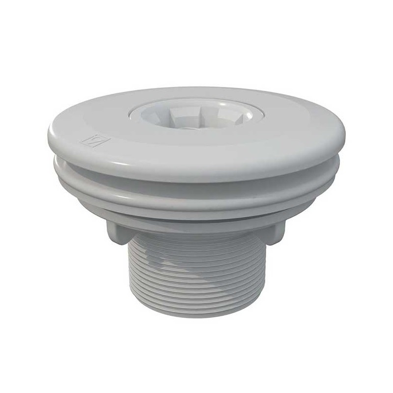 Boquilla Norm para piscinas liner, conexión exterior rosca macho 2", color blanco