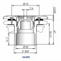 Boquilla Norm para piscinas liner, conexión exterior rosca macho 2", color blanco