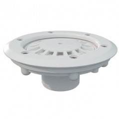 Bocchetta di scarico inferiore per piscina, colore bianco