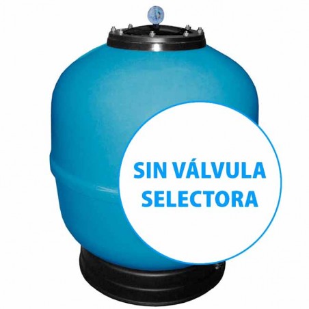 Filtro depuradora para piscina, sin válvula selectora