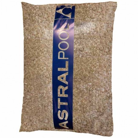 Cascalho de sílex em sacos de 25 kg, granulometria de 1 a 2 mm