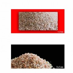 Ghiaia in selce in sacchi da 25 kg, granulometria 3 - 5 mm.