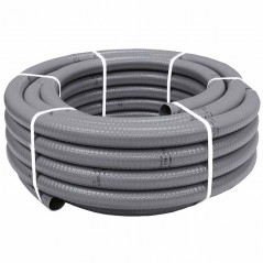 Flexibles graues Hydrotube-PVC-Rohr Ø 25 mm - Rolle 25 Meter