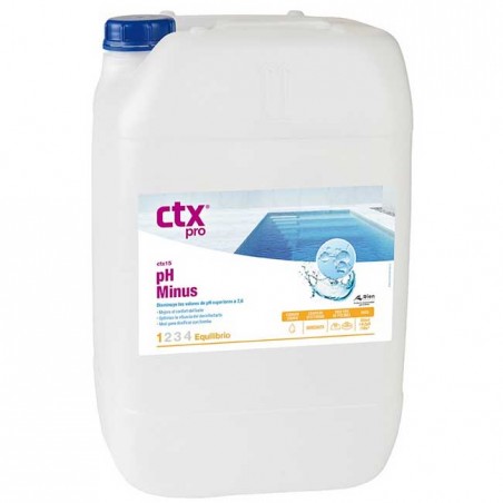 Réducteur de pH liquide CTX-15, 10 Litres pour la piscine