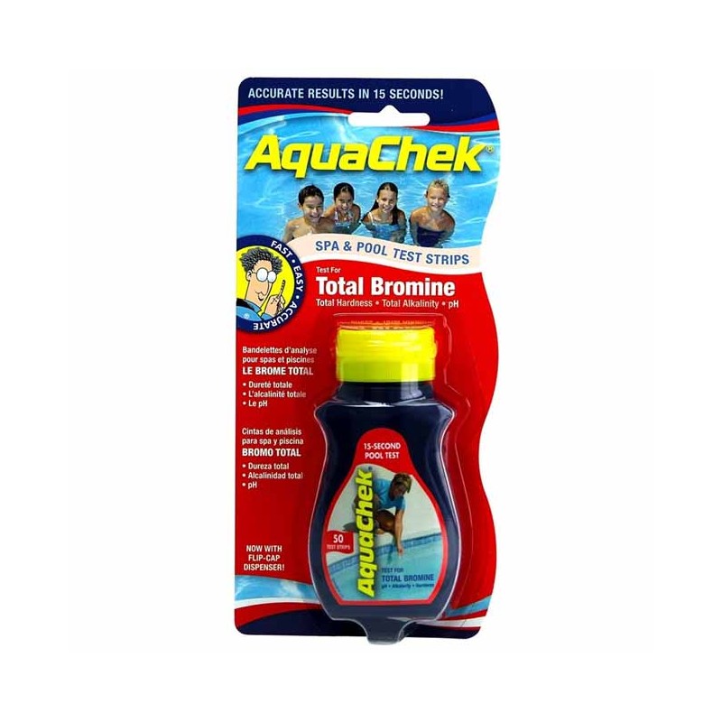 AquaChek Rojo - 50 tiras analíticas bromo para piscina