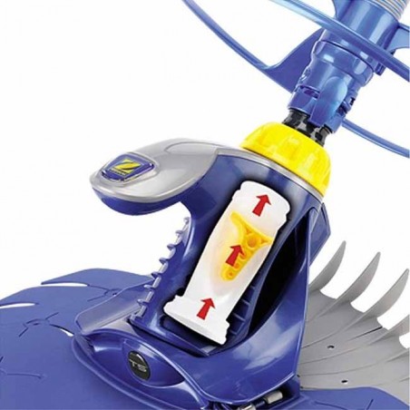 Automatischer Schwimmbeckenreiniger Zodiac mit hydraulischem Betrieb zur Reinigung des Bodens und der Wände von Schwimmbecken