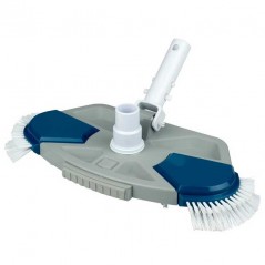Oval manual pool cleaner for cleaning swimming pools
