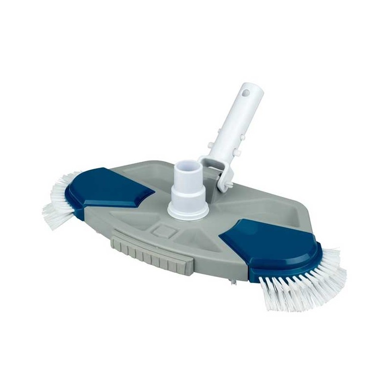 Oval manual pool cleaner for cleaning swimming pools