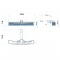 Shark wall brush special for cleaning pool walls. Shark wall brush special for cleaning pool walls.