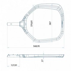 Raccoglifoglie da superficie per piscina, in polipropilene
