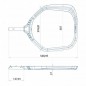  Pool surface leaf catcher, made of polypropylene