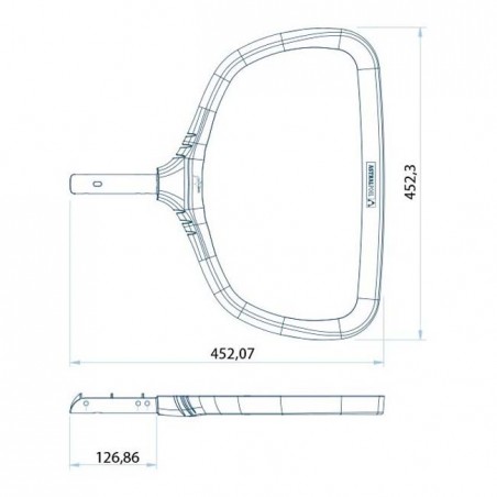 Recogehojas de fondo para piscina, fabricado en polipropileno