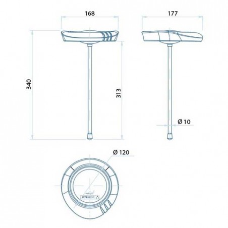 Termómetro analógico para piscina