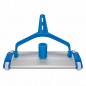  Pool cleaner with aluminum base for manual cleaning of the bottom of swimming pools, 450 mm clip 2" terminal