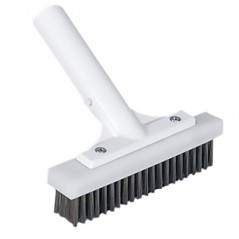 Spazzola dritta da 165 mm con supporto in alluminio e setole in acciaio inox.