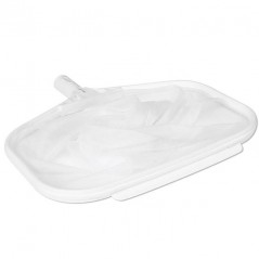 Pool bottom leaf collector with clip attachment.
