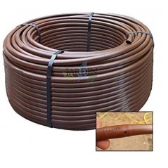 Tropfschlauch 16 mm, 33 cm 10 0m Perlschlauch Tropfrohr 16 mm Tropferabstand braun