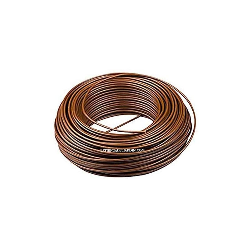 Tuyau flexible d'arrosage 4x6 mm. Conducteur PVC souples marron, 25m, recommandé pour l'arrosage goutte à goutte, Suinga