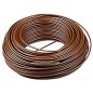 Tuyau flexible d'arrosage 4x6 mm. Conducteur PVC souples marron, 25m, recommandé pour l'arrosage goutte à goutte, Suinga