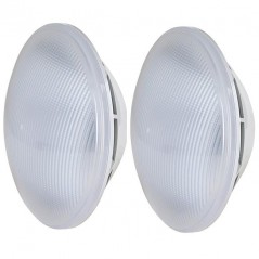 Pack 2 x LED Pool Lamp White Light PAR56 900 Lumens, 9W, Ø17.7 cm