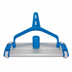 Nettoyeur de fonds piscine avec base en aluminium, fixation par écrous à ailettes de 45 cm, borne 2''