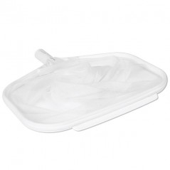 Pool bottom leaf collector with wing nut fixing system