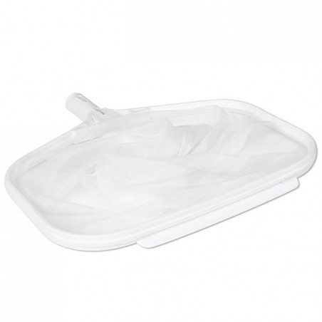 Collettore di foglie sul fondo della piscina con sistema di fissaggio con dado ad alette