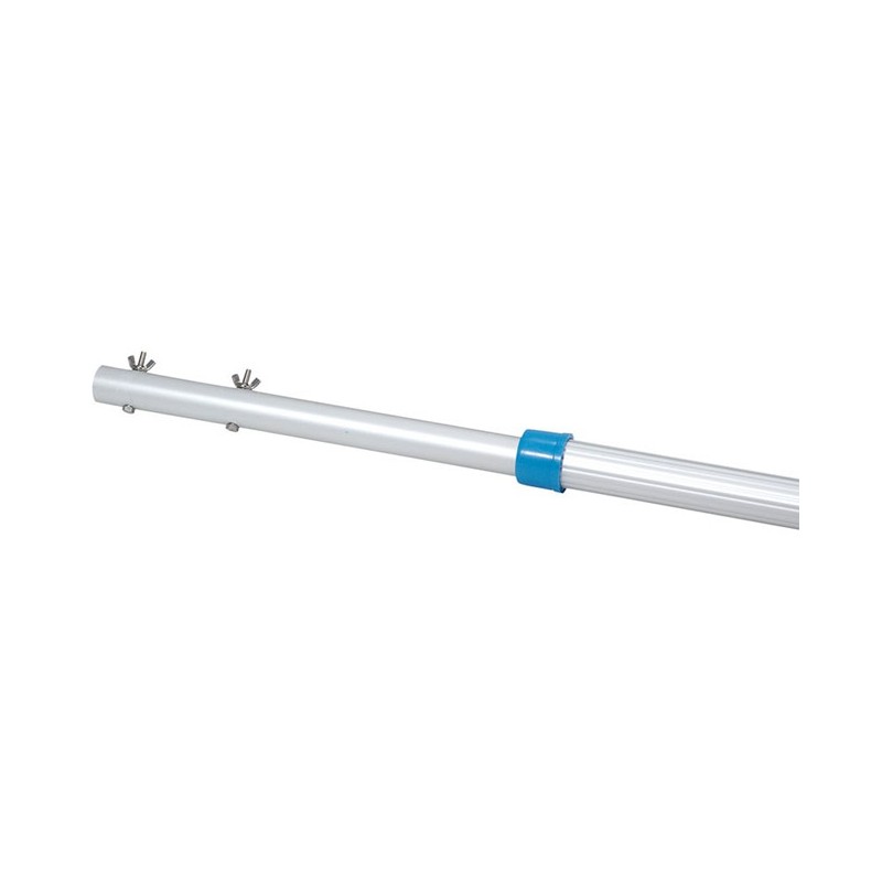 Manche télescopique en aluminium Classic 2 - 4 m [Connexion par clip], pour le nettoyage de la piscine