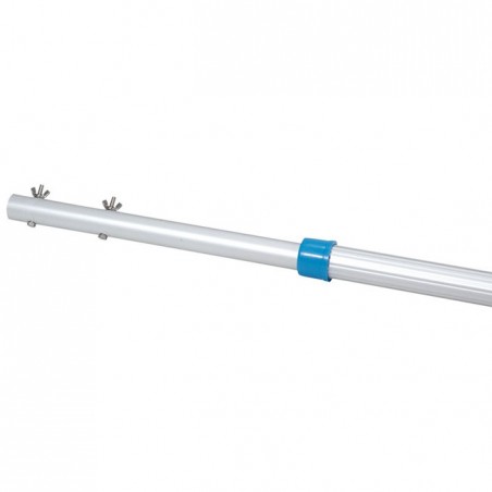 Manche télescopique en aluminium Classic 2 - 4 m [Connexion par clip], pour le nettoyage de la piscine