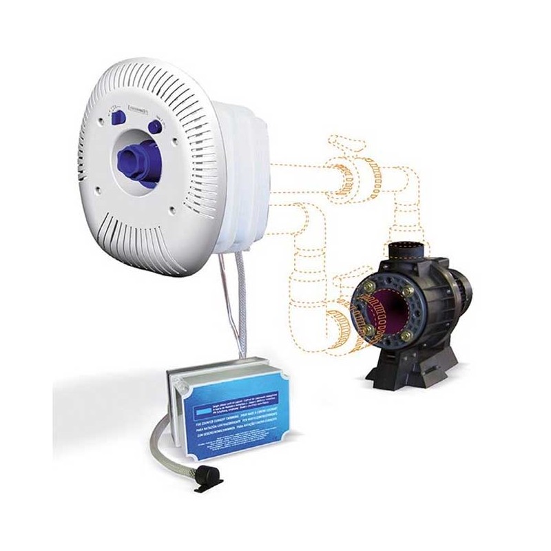 Équipement de nage à contre courant Monophase Marlin avec pompe 2,2 kw Équipement de nage à contre courant Monophase Marlin avec pompe 2,2 kw