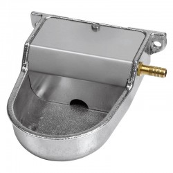 Bebedouro automático para cães pequenos, alumínio, 12x16x6 cm, saída horizontal
