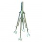 Tripode 2 1/2" macho, aspersores de riego gran alcance y altura regulable