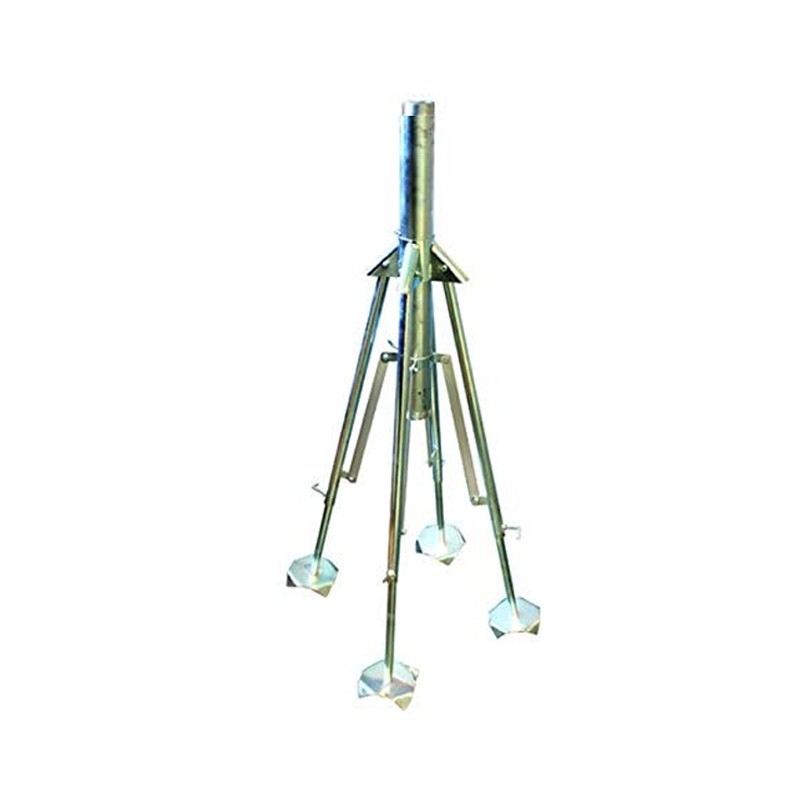 Tripode 2 1/2" macho, aspersores de riego gran alcance y altura regulable