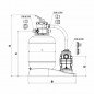  Filtrationsblock für eingelassene und oberirdische Becken [Ø 500 mm - 8 m³/h]