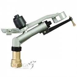 Agrar-Sprinkler 1 1/4'' K1 Metall. 360º kreisförmiger Bewässerungswinkel. Reichweite 15 bis 23 m. Impuls-Sprinkler, Bewässerungs